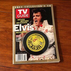 TV Guide Elvis Presley 2004 Collector’s Issue w/ CD – Never Before Released Reco